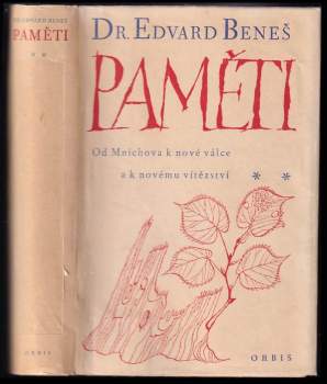 Edvard Beneš: Paměti