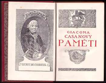 Giacomo Casanova: Giacoma Casanovy Paměti