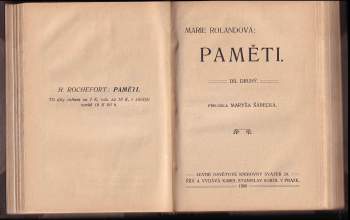 Jeanne-Marie Roland de La Platière: Paměti