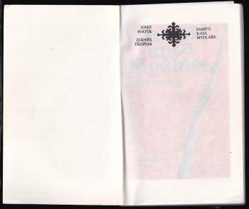 Josef Svátek: Paměti kata Mydláře