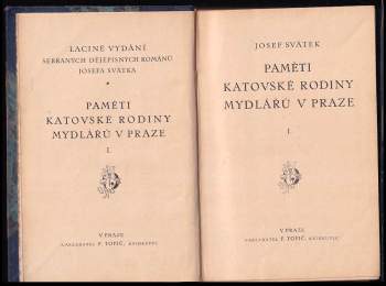 Josef Svátek: Paměti katovské rodiny Mydlářů v Praze