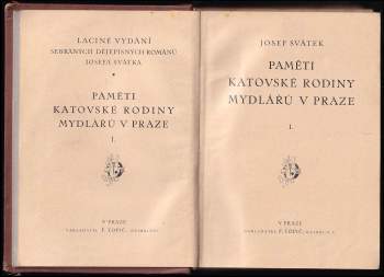 Josef Svátek: Paměti katovské rodiny Mydlářů v Praze