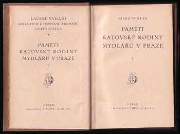 Josef Svátek: Paměti katovské rodiny Mydlářů v Praze