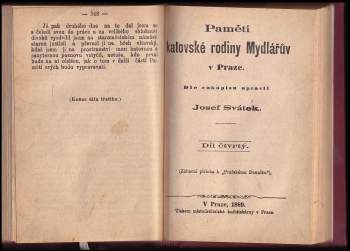 Paměti katovské rodiny Mydlářův v Praze - KOMPLET