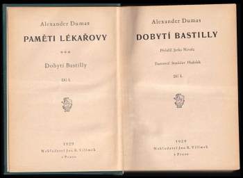 Alexandre Dumas: Paměti lékařovy