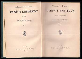 Alexandre Dumas: Paměti lékařovy