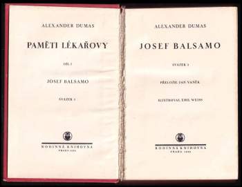 Alexandre Dumas: Paměti lékařovy