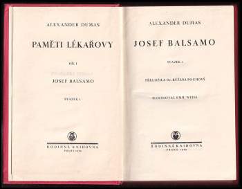 Alexandre Dumas: Paměti lékařovy