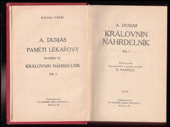 Alexandre Dumas: Paměti lékařovy