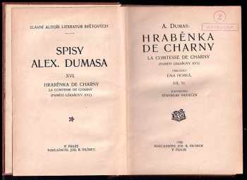 Alexandre Dumas: Paměti lékařovy. Díl I - VI , Hraběnka de Charny