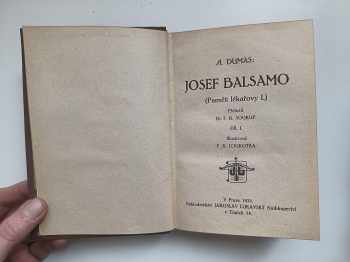 Alexandre Dumas: Paměti lékařovy I - XVI.  - KOMPLET - Josef Balsamo I. - V +  Královnin náhrdelník I. - III. +  Dobytí Bastilly I. - II. + Hraběnka de Charny I. - VI.