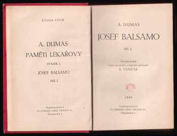 Alexandre Dumas: Paměti lékařovy