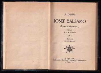 Alexandre Dumas: Josef Balsamo