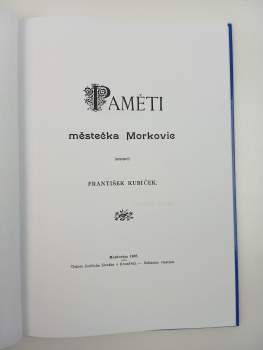 Paměti městečka Morkovic