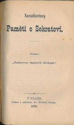 Paměti o Sokratovi