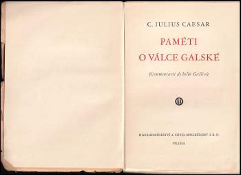 Gaius Iulius Caesar: Paměti o válce galské