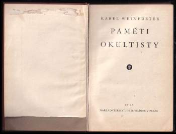 Karel Weinfurter: Paměti okultisty