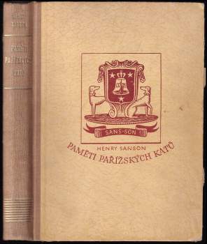 Charles Henri Sanson: Paměti pařížských katů
