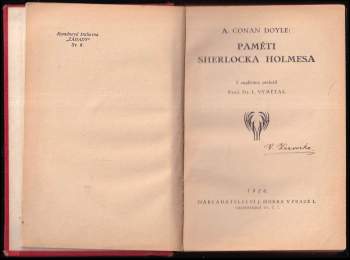 Arthur Conan Doyle: Paměti Sherlocka Holmesa