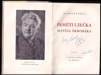Rudolf Kynčl: Paměti uječka Matěja Škrobáka