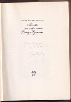 William Makepeace Thackeray: Paměti urozeného pána Barry-Lyndona