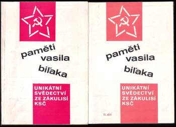 Vasil Biľak: Paměti Vasila Biľaka
