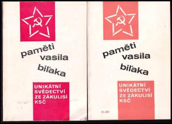 Vasil Biľak: Paměti Vasila Biľaka