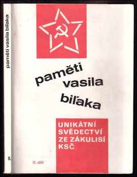 Vasil Biľak: Paměti Vasila Biĺaka
