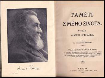 August Sedláček: Paměti z mého života