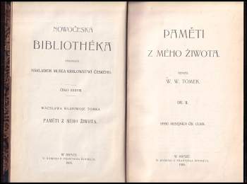 Václav Vladivoj Tomek: Paměti z mého života - Paměti z mého žiwota - díl II.