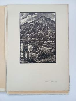 Pamětní list druhé schůzky moravských bibliofilů a exlibristů v Kroměříži 12.V.1929