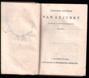 Jaromír Javůrek: Pan adjunkt