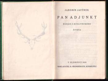 Jaromír Javůrek: Pan adjunkt