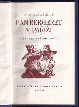 Anatole France: Pan Bergeret v Paříži