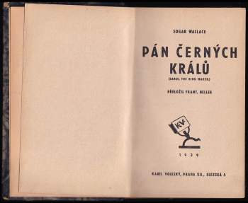 Edgar Wallace: Pán černých králů