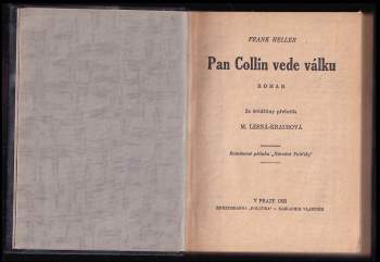 Frank Heller: Pan Collin vede válku