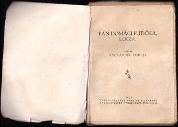 Karel Mečíř: Pan domácí Putička, logik