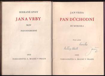 Jan Vrba: Pan důchodní