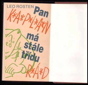 Leo Calvin Rosten: Pan Kaplan má stále třídu rád