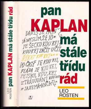 Pan Kaplan má stále třídu rád - Leo Calvin Rosten (1995, Nakladatelství Lidové noviny) - ID: 781687