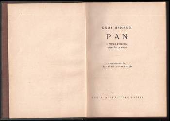 Knut Hamsun: Pan