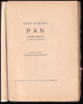 Knut Hamsun: Pan