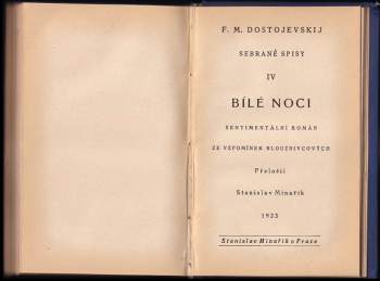 Fedor Michajlovič Dostojevskij: Bílé noci