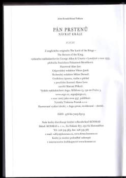 J. R. R Tolkien: Pán prstenů