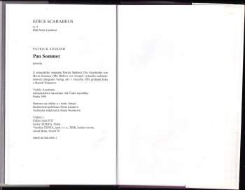 Patrick Süskind: Pan Sommer