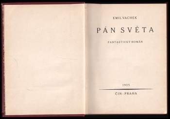 Emil Vachek: Pán světa