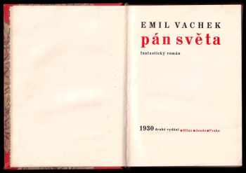 Emil Vachek: Pán světa - Fantastický román