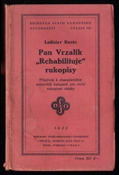 Pan Vrzalík rehabilituje rukopisy