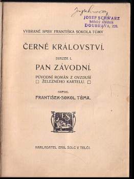 František Sokol Tůma: Pan závodní