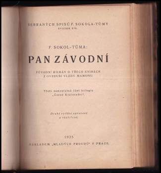 František Sokol Tůma: Pan závodní